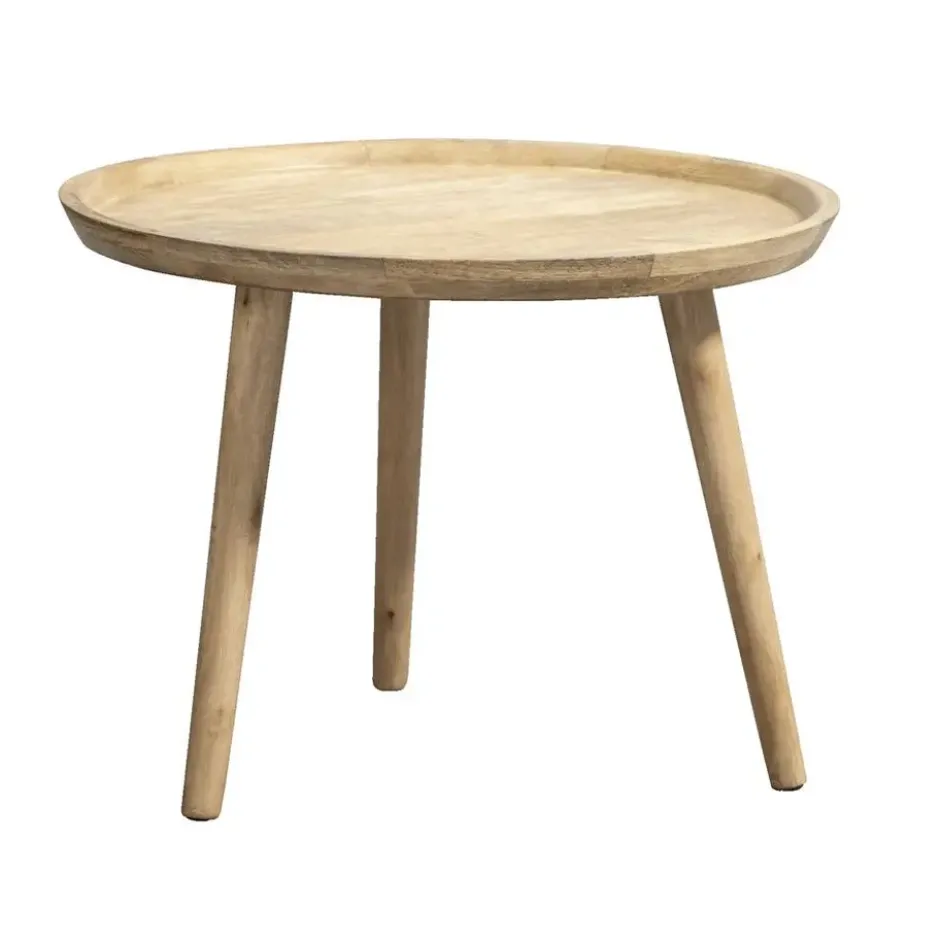 Bijzettafel Basel - naturel - 40xØ55 cm