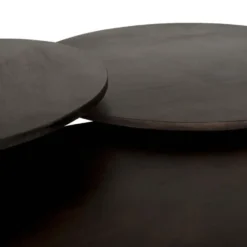 Bijzettafel Mokka - Donkerbruin Ø60cm