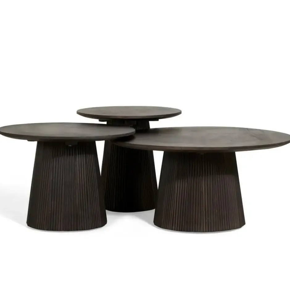 Bijzettafel Mokka - Donkerbruin Ø60cm