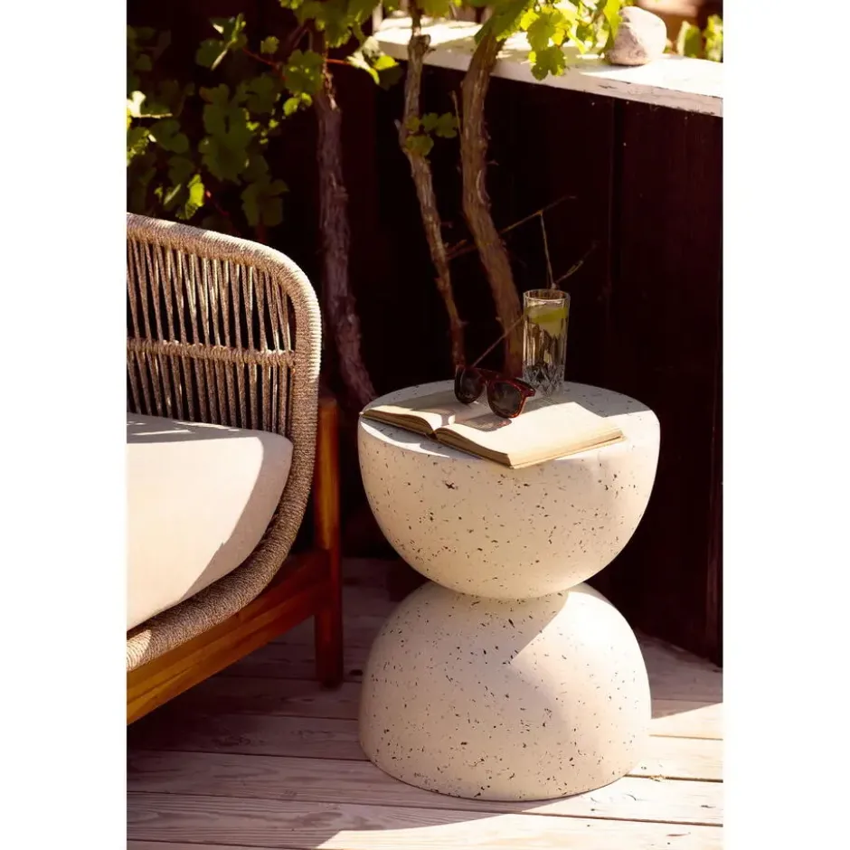 Bijzettafel Rond Terrazzo - Ø40x45cm - Bonita
