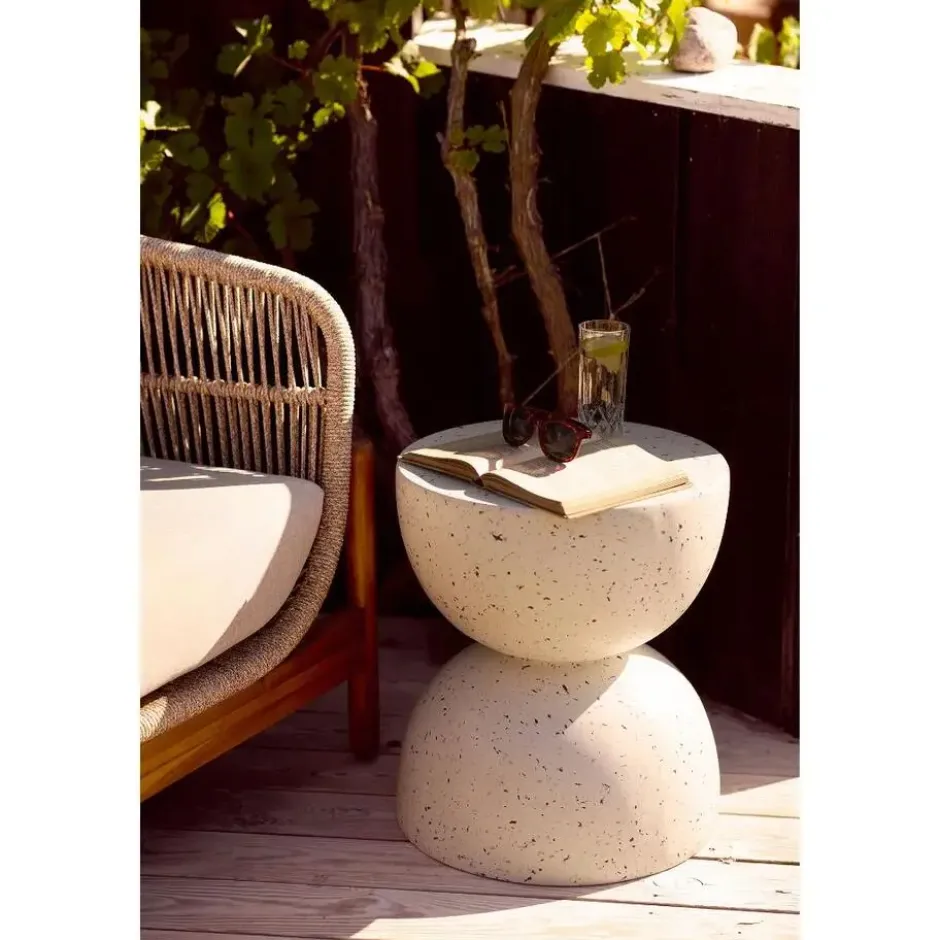 Bijzettafel Rond Terrazzo - Ø40x45cm - Bonita