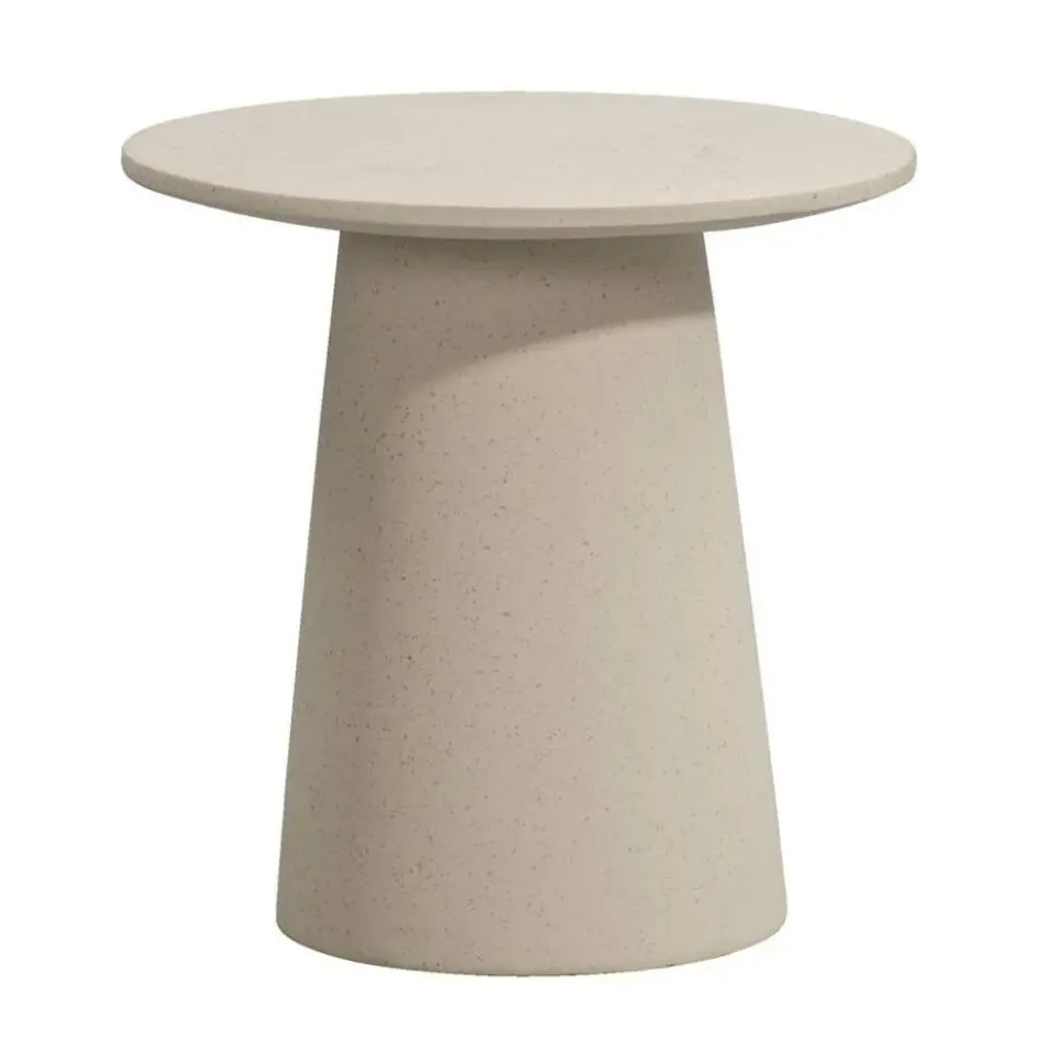 Bijzettafel Thibaut - beige - Ø45x45 cm