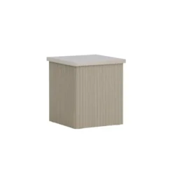 Bijzettafel Vierkant - Beige MDF - 40x40x45cm - Lenox
