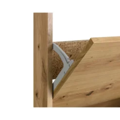 Bill - Schoenenkast met 4 kleppen in eiken effect
