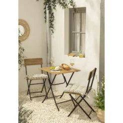 Bistroset Beziers - zwart/naturel