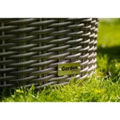 Bistroset 2 personen Wicker Grijs Garden Collections Dover