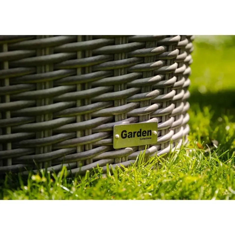 Bistroset 2 personen Wicker Grijs Garden Collections Dover
