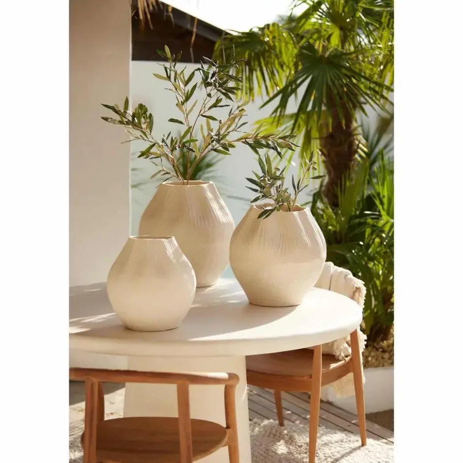 Bloempot Acda - Naturel - 39.5x39.5x41cm