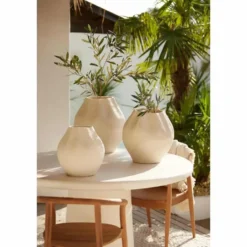 Bloempot Acda - Naturel - 43.5x43.5x46cm