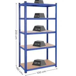 Bobbel Garden - Stellingkast - 200 x 100 x 50 cm - 5 Planken
