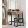 Bobbel Home Kaptafel Met Spiegel En Kruk Industrieel