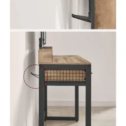 Bobbel Home Kaptafel Met Spiegel En Kruk Industrieel