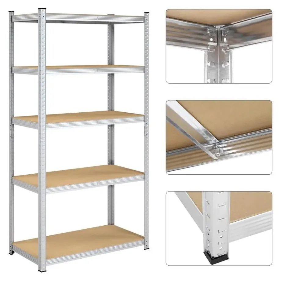 Bobbel Home - Kelderkast - 200 x 100 x 50 cm - Zilverkleurig