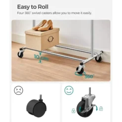 Bobbel Home - Kledingrek Met Uitschuifbare Kledingstang