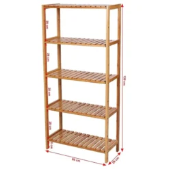 Bobbel Home - Opbergrek- Bamboe - 5 Planken