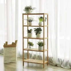 Bobbel Home - Opbergrek- Bamboe - 5 Planken