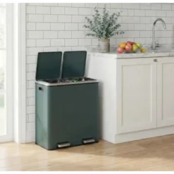 Bobbel Home Prullenbak Afvalscheiding 60 Liter - Rookgrijs
