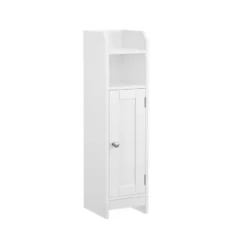 Bobbel Home Smalle Badkamerkast Met Deur En Verstelbare Planken 20 x 18 x 80 cm