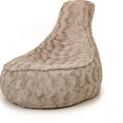 Bobbel Home - Zitzak Stoelvorm - Florance - Faux fur - Zitstoel - Beige - 100L