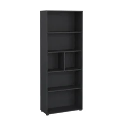 Boekenkast Grijs - 80x34x205cm - Sign