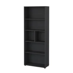 Boekenkast Grijs - 80x34x205cm - Sign