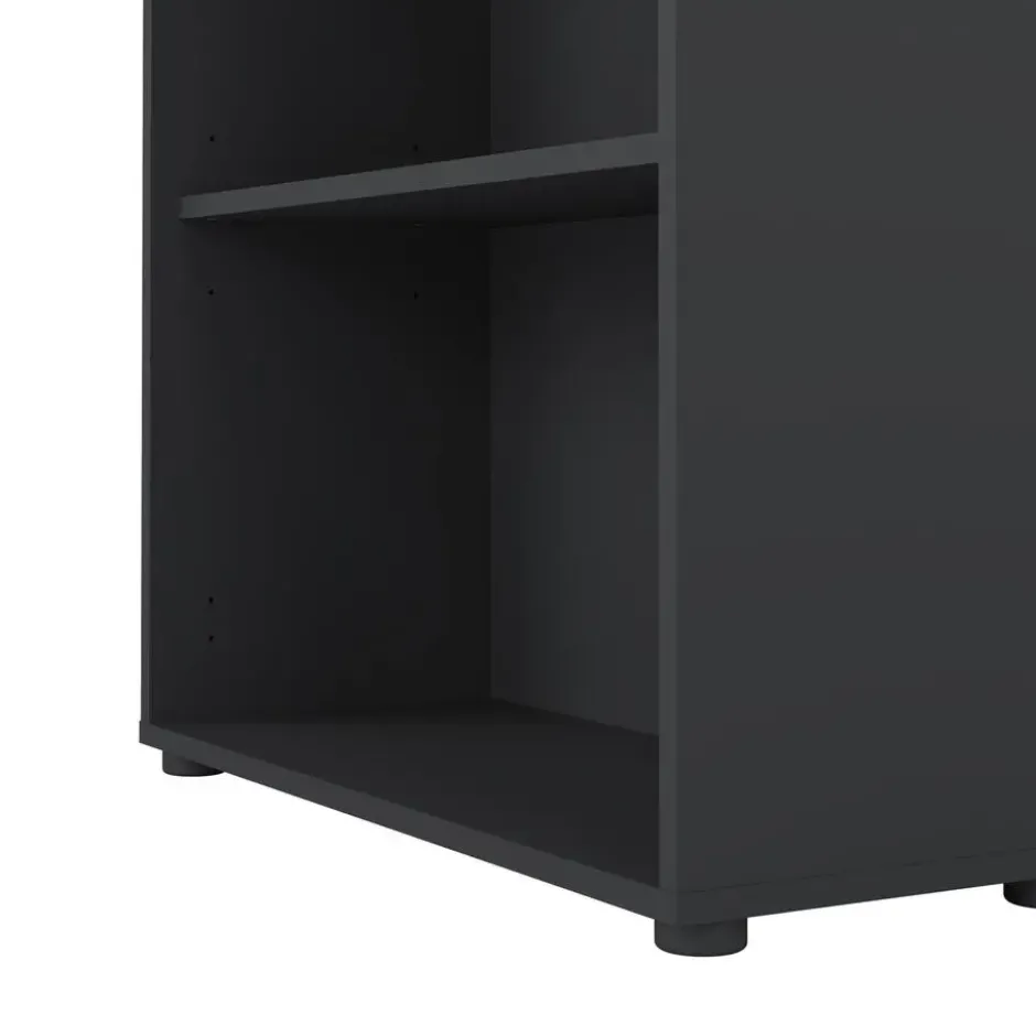 Boekenkast Grijs - 80x34x205cm - Sign
