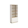 Boekenkast LOTULA - 75.5 cmx26.8 cmx168.3 cm - Natuurlijk licht Wit Hout paneel