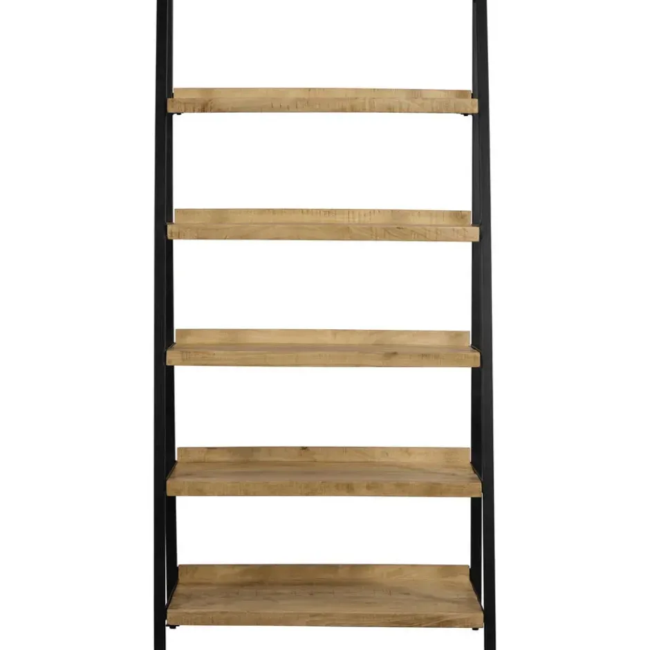 Boekenkast Scott - zwart/naturel - 180x90x40 cm