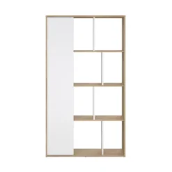 Boekenkast Wit Hoogglans - 89x34x157cm - Maze