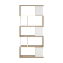 Boekenkast Wit - 80x31x174cm - Maze