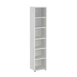 Boekenkast Wit - 50x45x205cm - Prima
