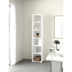 Boekenkast Wit - 50x45x205cm - Prima
