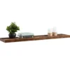 Boeken Plank van 120 cm lang, industrieel design, vintage bruin