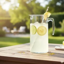 Borgonovo water karaf van 1,1 Liter - transparant glas - Sapkan
