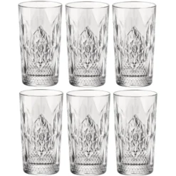 Bormioli Rocco Drinkglazen - 6x stuks - transparant - 490 ml