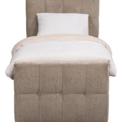 Boxcombinatie met opbergruimte Malmo - taupe - 90x200 cm
