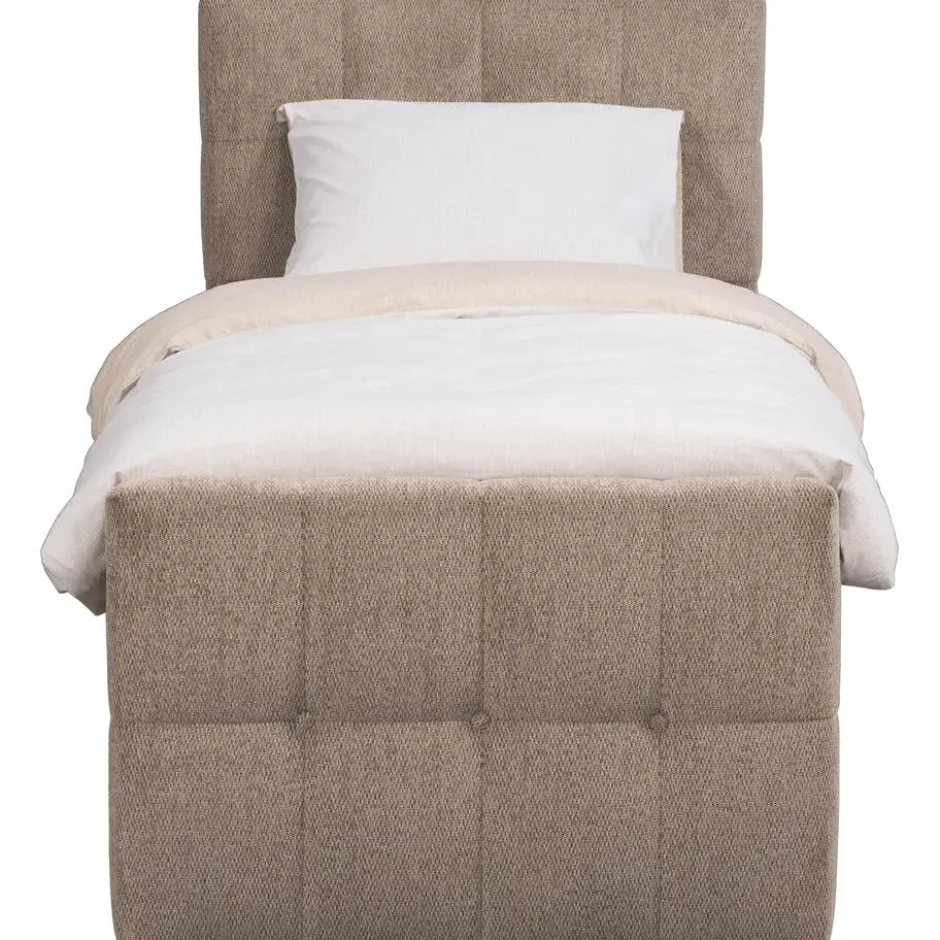 Boxcombinatie met opbergruimte Malmo - taupe - 90x200 cm