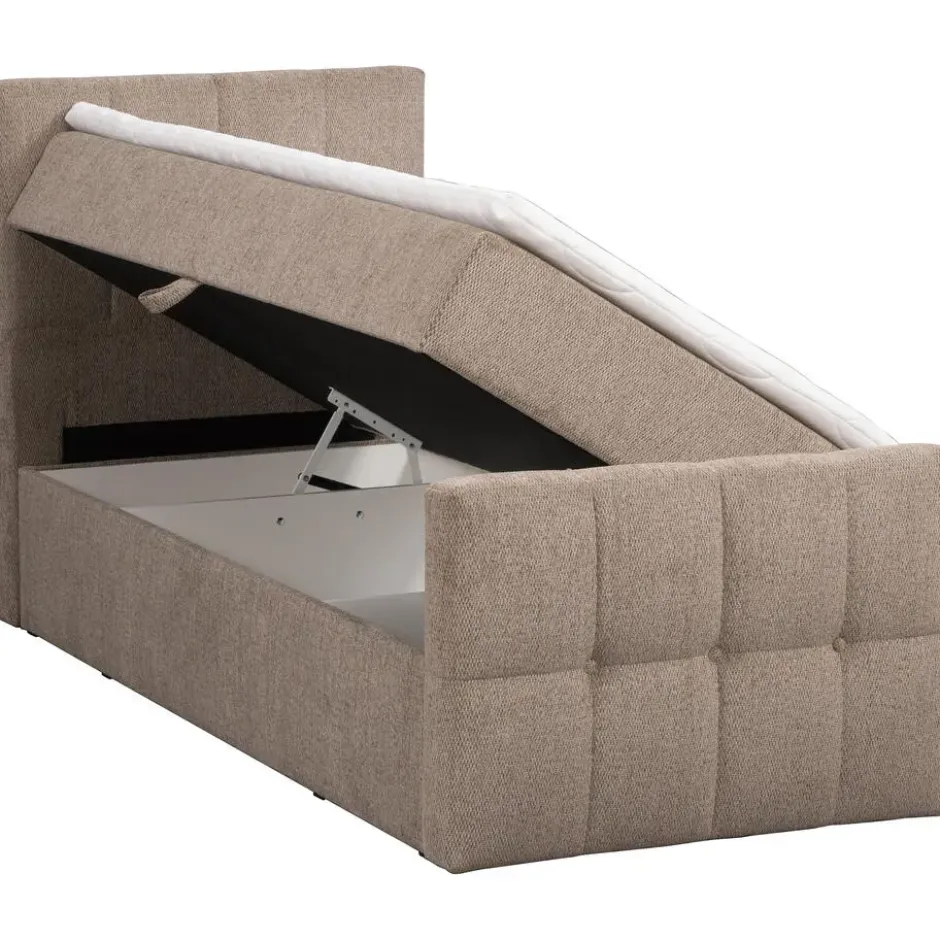 Boxcombinatie met opbergruimte Malmo - taupe - 90x200 cm