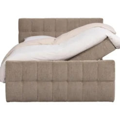 Boxcombinatie met opbergruimte Malmo - taupe - 180x200 cm