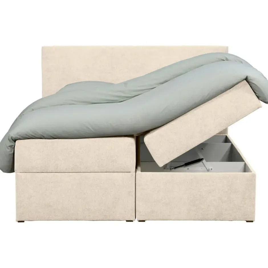Boxcombinatie met opbergruimte Orebro 6-delig - beige - 180x200 cm