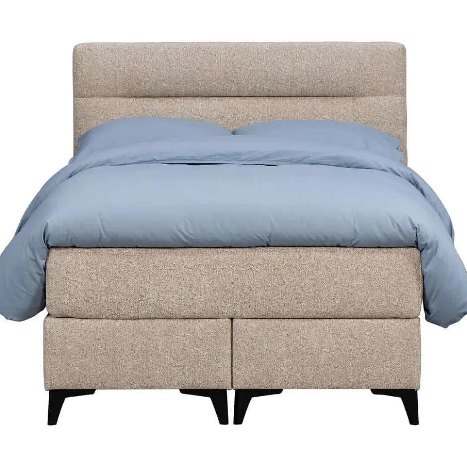 Boxspring Bergen 6-delig - greige - 120x200 cm