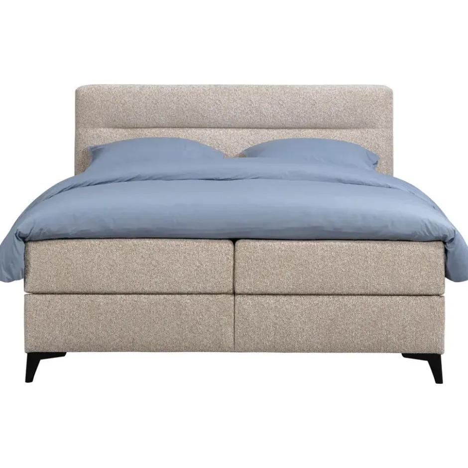 Boxspring Bergen 6-delig - greige - 140x200 cm