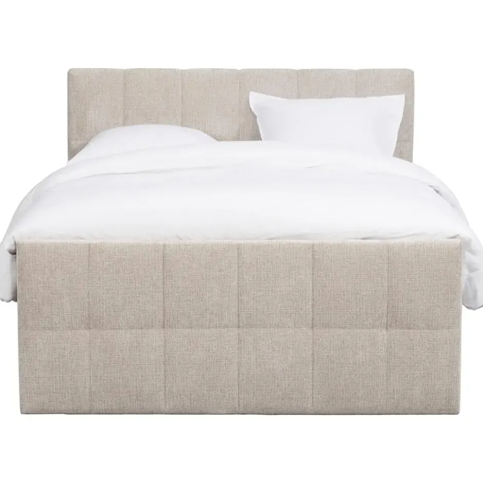 Boxspring Kanso - taupe - 160x200 cm