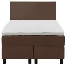 Boxspring Liv egaal - bruin - 120x200 cm - vierkante poot