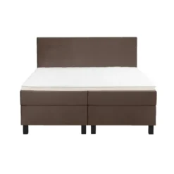 Boxspring Liv egaal - bruin - 160x200 cm - vierkante poot