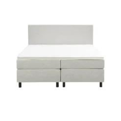 Boxspring Liv egaal - ecru - 160x200 cm - ronde poot