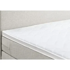 Boxspring Liv egaal - ecru - 90x200 cm - vierkante poot