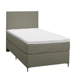 Boxspring Liv egaal - groen - 90x200 cm - slanke poot