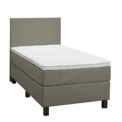 Boxspring Liv egaal - groen - 90x200 cm - vierkante poot