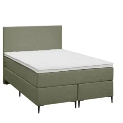 Boxspring Liv egaal - groen - 120x200 cm - slanke poot